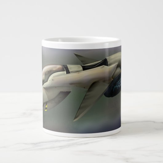 Raumfahrzeuge, die durch den Planeten fliegen Jumbo-Tasse (Vorderseite)