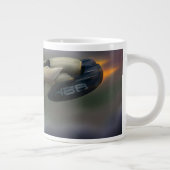 Raumfahrzeuge, die durch den Planeten fliegen Jumbo-Tasse (Rechts)