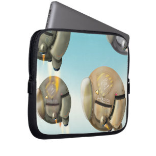 Raumfahrzeuge, die durch den Planeten fliegen Laptopschutzhülle