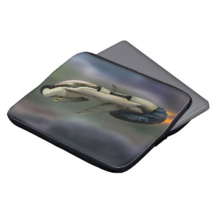 Raumfahrzeuge, die durch den Planeten fliegen Laptopschutzhülle