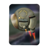 Raumfahrzeuge, die durch den Planeten fliegen Magnet (Vertikal)