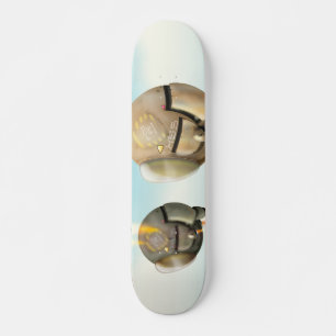 Raumfahrzeuge, die durch den Planeten fliegen Skateboard