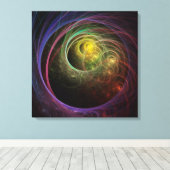 Raumfeuerwerk Leinwanddruck (Insitu (Holzboden))