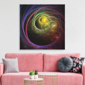 Raumfeuerwerk Leinwanddruck (Insitu (Wohnzimmer))