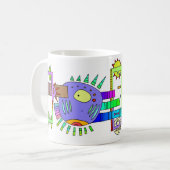 Raumfische Kaffeetasse (Vorderseite Links)