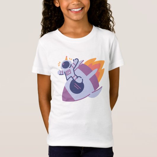 Raumflugplanthema T-Shirt (Vorderseite)