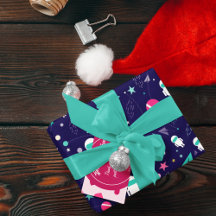 Raumflugzeug-Cartoon-Muster