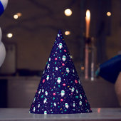 Raumflugzeug-Cartoon-Muster Partyhütchen