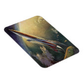 Raumflugzeug-Erde der Vintagen Science Fiction Magnet (Rechte Seite)