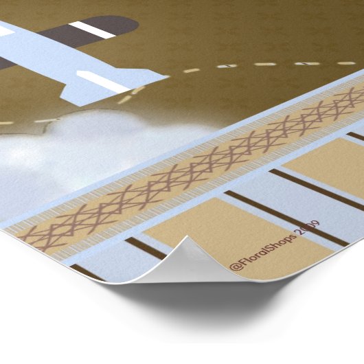 Raumflugzeugmauer-Poster Poster (Ecke)