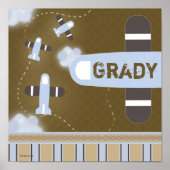 Raumflugzeugmauer-Poster Poster (Vorne)