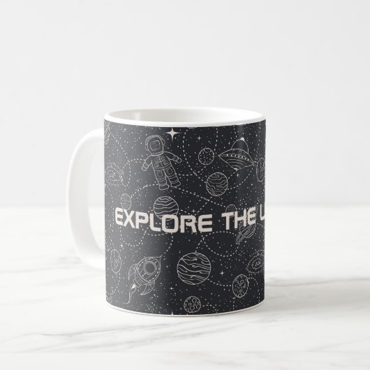Raumforschung Galaxy Universe Star Personalize Kaffeetasse (Vorderseite Links)