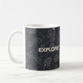 Raumforschung Galaxy Universe Star Personalize Kaffeetasse (Links)