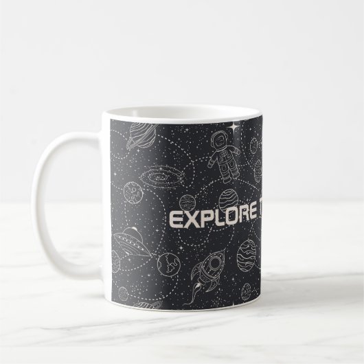 Raumforschung Galaxy Universe Star Personalize Kaffeetasse (Links)