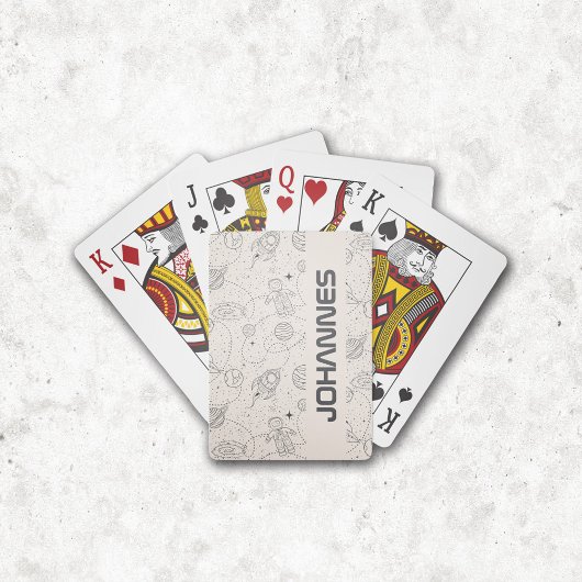 Raumforschung Galaxy Universe Star Personalize Spielkarten