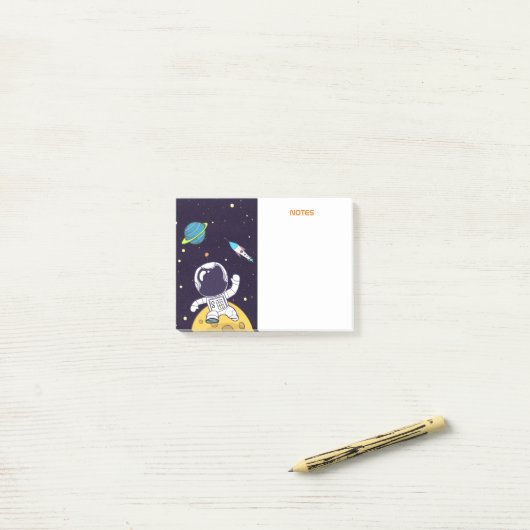 Raumforschung im Weltraum Post-it Klebezettel (Auf Schreibtisch)