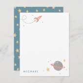 Raumforschung Mitteilungskarte (Vorne/Hinten)