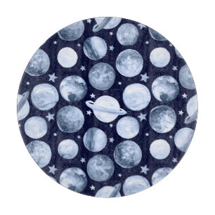 Raumgalaxie: Aquarellbilder Schneidebrett