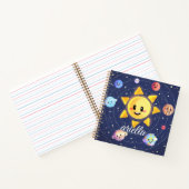 Raumgalaxie Planeten Notizblock (Innenseite)