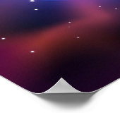 Raumgalaxie Planeten Poster (Ecke)