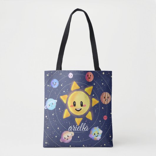 Raumgalaxie Planeten Tasche (Vorderseite)