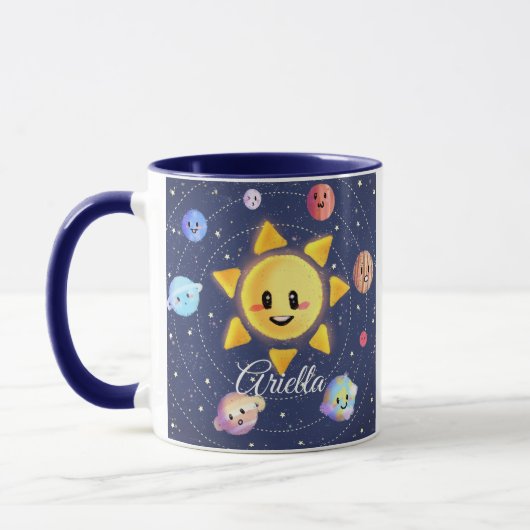 Raumgalaxie Planeten Tasse (Links)
