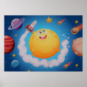 Raumgalaxie Poster (Vorne)