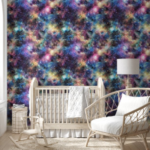 Raumgalaxie Sterne Nachtjungen Schlafzimmer Tapete