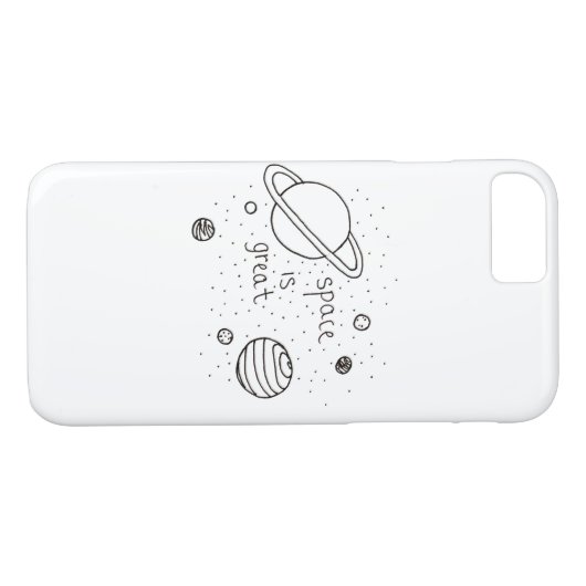 Raumgekritzel Case-Mate iPhone Hülle (Rückseite (Horizontal))