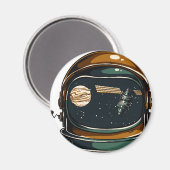 Raumhelm Magnet (Vorderseite/Rückseite)