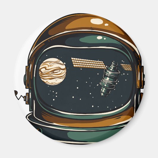 Raumhelm Magnet (Vorne)