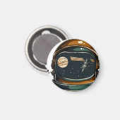 Raumhelm Magnet (Vorderseite/Rückseite)