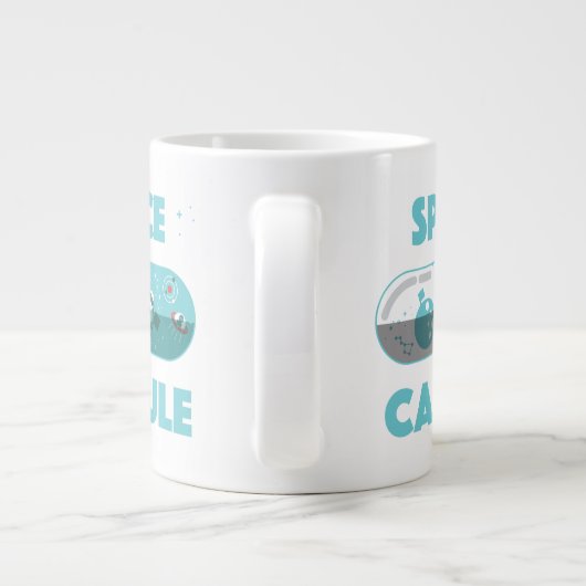 Raumkapsel Jumbo-Tasse (Rückseite)