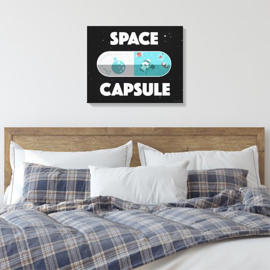 Raumkapsel Leinwanddruck (Insitu (Schlafzimmer))