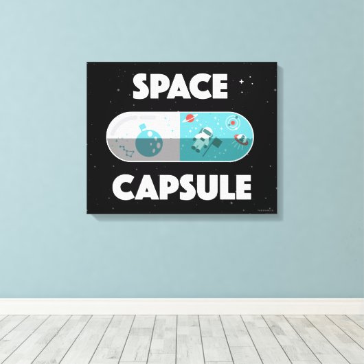 Raumkapsel Leinwanddruck (Insitu (Holzboden))