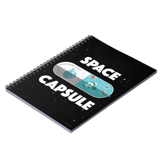 Raumkapsel Notizblock (Linke Seite)