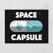 Raumkapsel Postkarte (Vorderseite)