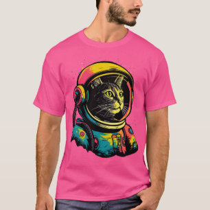 Raumkatze Astronaut T-Shirt