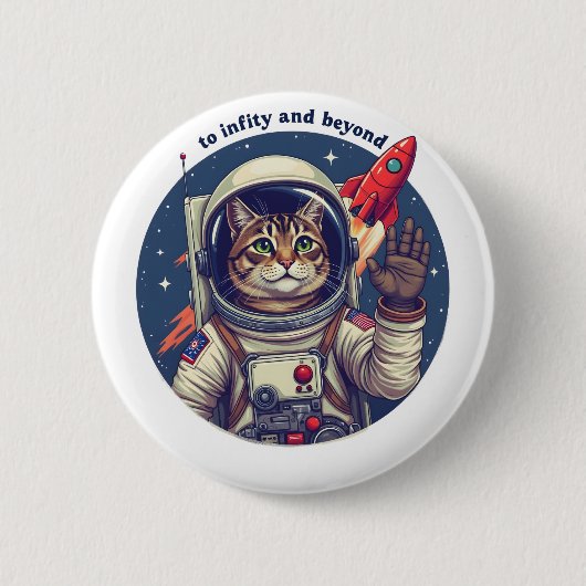 Raumkatze Button (Vorderseite)