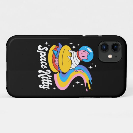 Raumkatze Case-Mate iPhone Hülle (Rückseite (Horizontal))