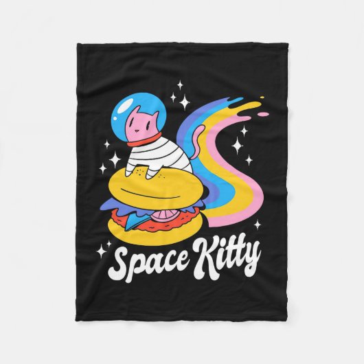 Raumkatze Fleecedecke (Vorderseite)