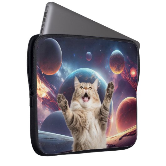 Raumkatze Laptopschutzhülle (Vorne Rechts)