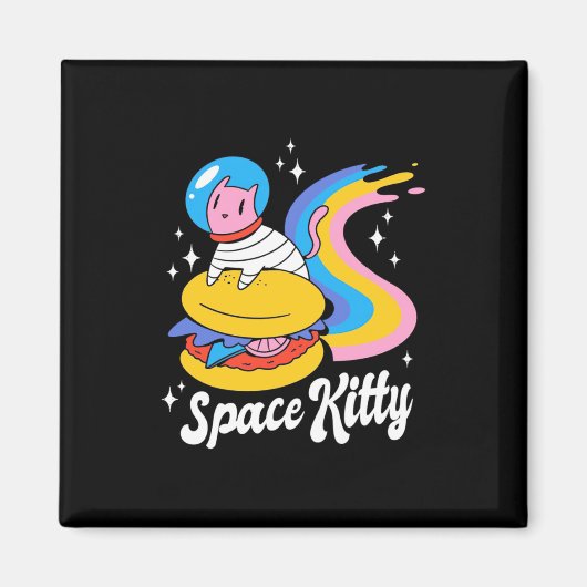 Raumkatze Magnet (Vorne)