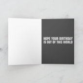 RAUMKATZE MIT TACOS-GEBURTSTAGSKARTEN KARTE (Innenseite)