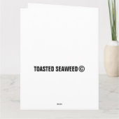 RAUMKATZE MIT TACOS GIANTE GEBURTSTAGSKARTEN KARTE (Rückseite)