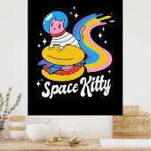 Raumkatze Poster (Küche)