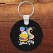 Raumkatze Schlüsselanhänger (Vorderseite)