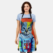 Raumkatze Schürze (Getragen)