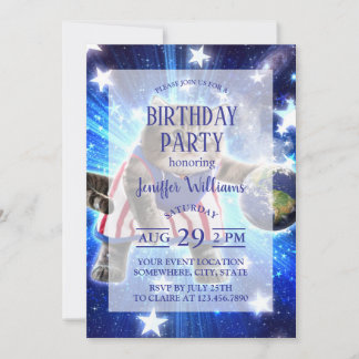 Raumkatze spielt Basketball Einladung