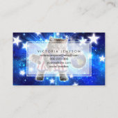 Raumkatze spielt Basketball Visitenkarte (Rückseite)